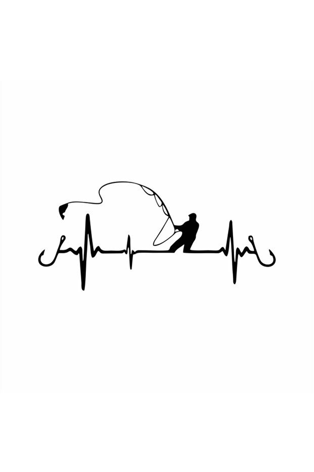 Fishing Car Sticker 18x8 Cm Black