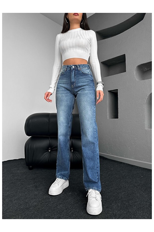 Blue Straight Orj Jeans