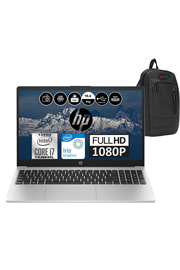 250 G10 I7 1355U 32GB 512GB SSD Intel® Iris® X? FDOS 15.6" Fhd 8A541EAF06 + Weblegelsin Çanta - 1
