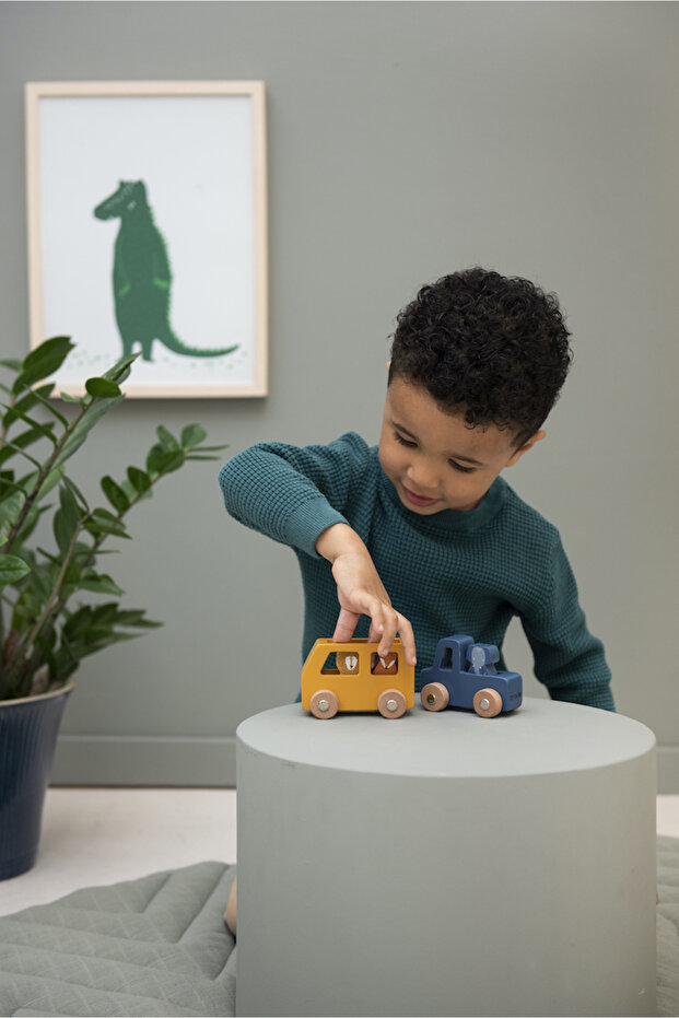 - 3'LÜ AHŞAP ARABA SETİ - 3