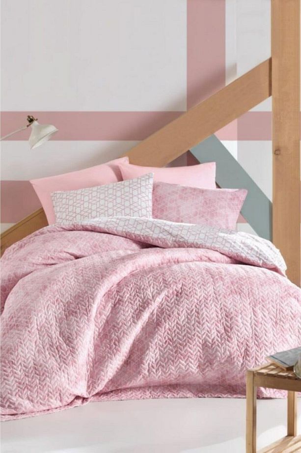 Best Pembe Minimal Serisi Tek Kişilik Complete Set - 1