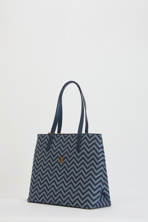Navy Blue Women's Shoulder Bag 05PO24Y1967