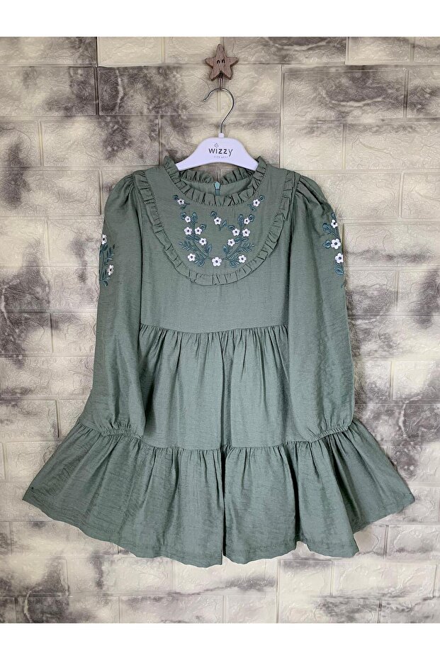 GÜNLÜK ÇİÇEKLİ ELBİSE - 1