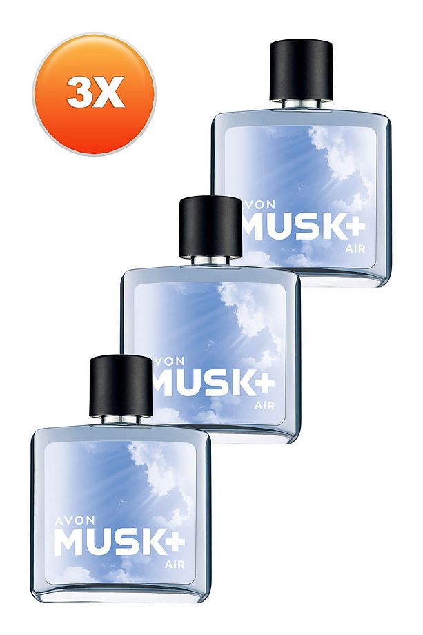 Musk Air Erkek Parfüm Edt 75 Ml. Üçlü Set - 2
