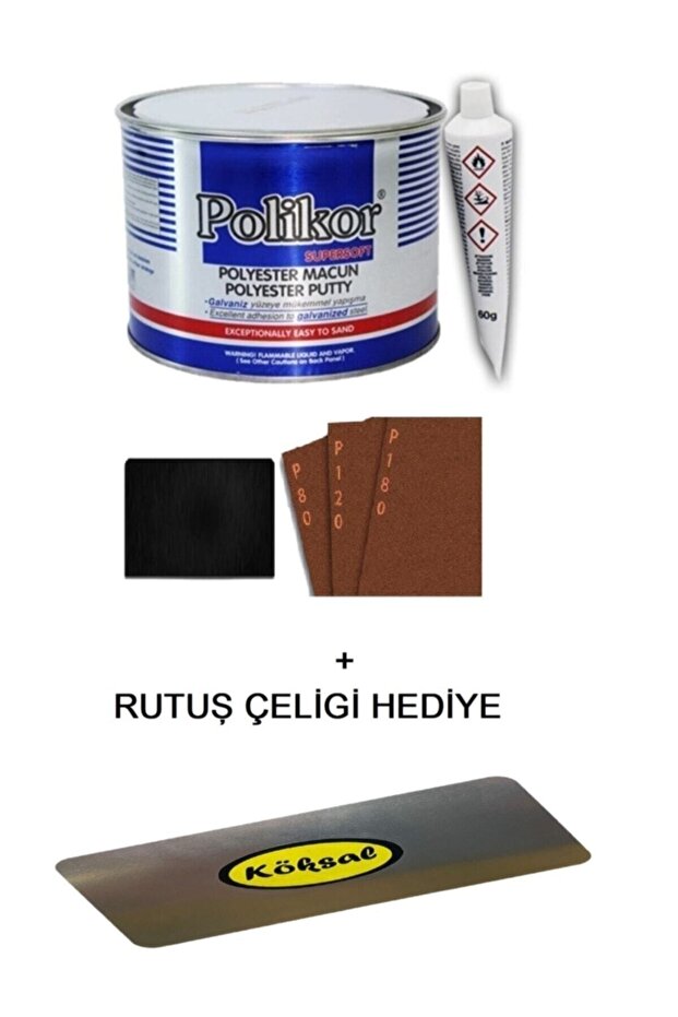 Süper Soft Çelik Polyester Macun 2700 Gr Set - 1