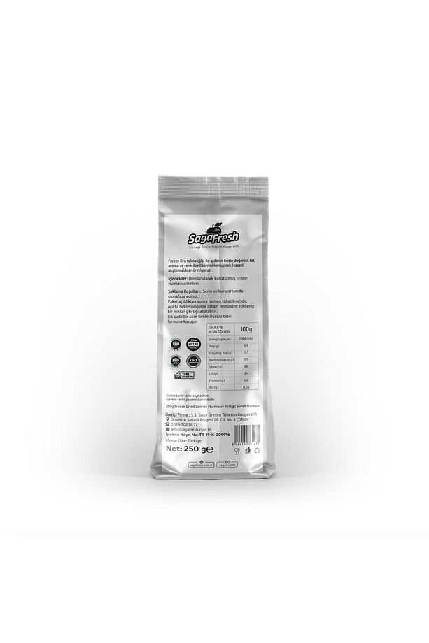 Dondurularak Kurutulmuş Cennet Hurması Dilimleri 250g - 2