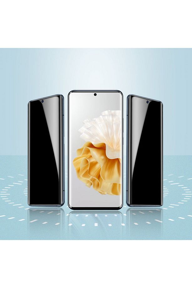 Galaxy S22 Ultra Ekran Koruyucu Privacy Pratik Uygulama Aparatlı Easy App Body Hayalet Ekran Siyah - 3