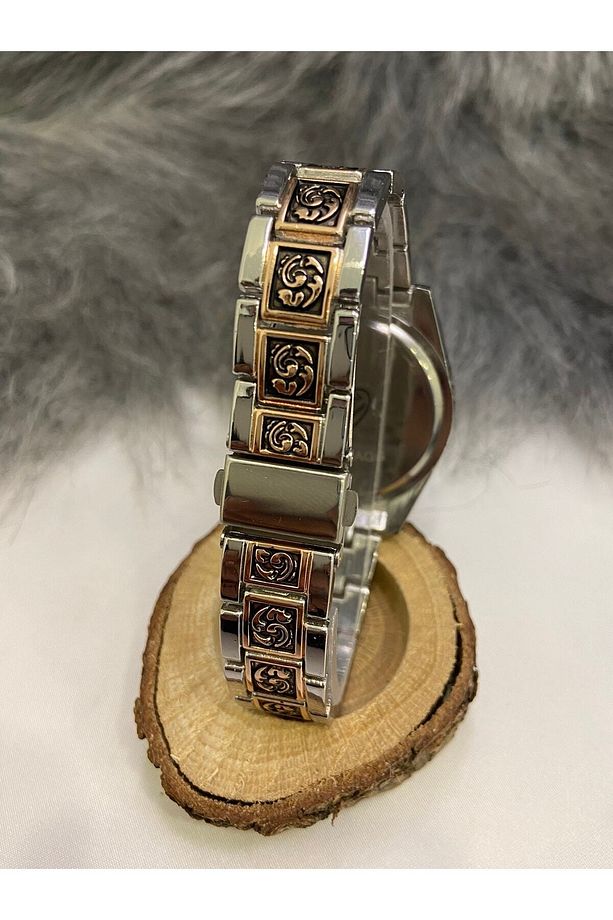 Rolex Model Takvimli Desenli Kordon Çelik Erkek Kol Saati - 4