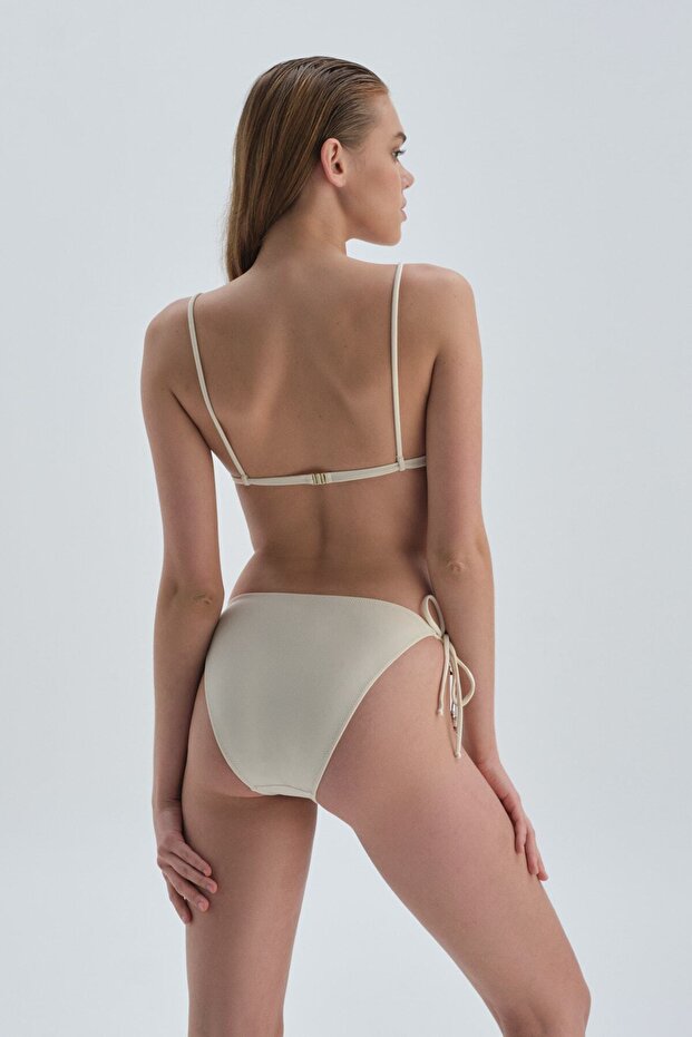 Beige Spaghetti Bikini Bottom - 2
