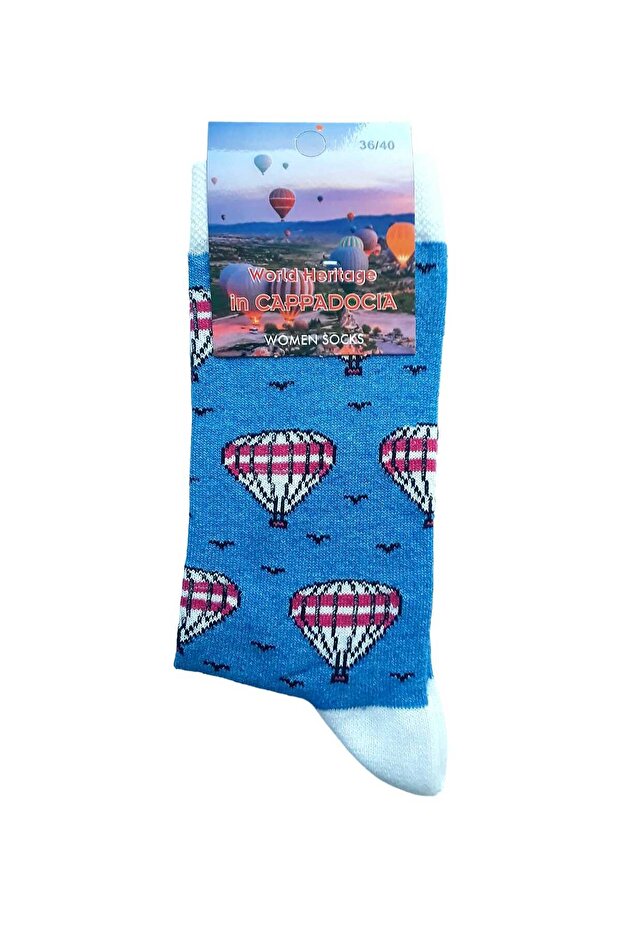 Cappadocia Balloon Patterned 2 Pairs of Socks