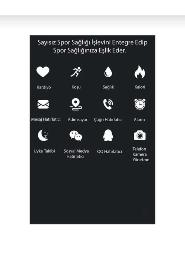 Yeni Nesil Smart Watch M7 Band IOS Android Uyumlu Full Spor ve Sağlık Modlu Bileklik Akıllı Saat - 3