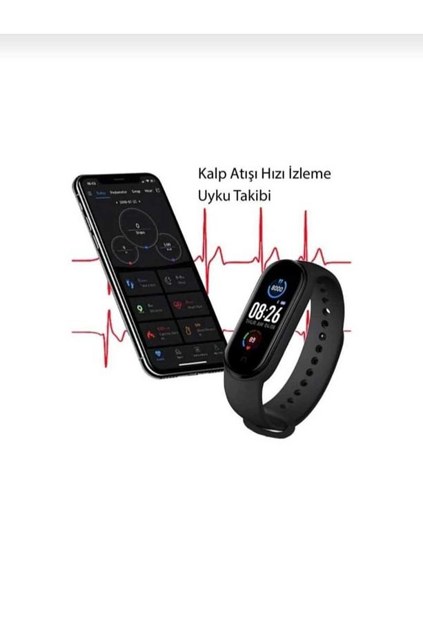 Yeni Nesil Smart Watch M7 Band IOS Android Uyumlu Full Spor ve Sağlık Modlu Bileklik Akıllı Saat - 2