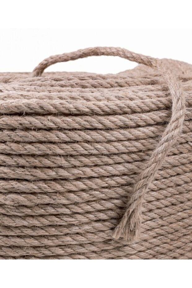 10 Metre, Jüt Ip, 6 Mm, Hasır Ipi, Çuval Ipi, Kırnap Ipi, Jüt Ipi, Halat, Urgan - 5