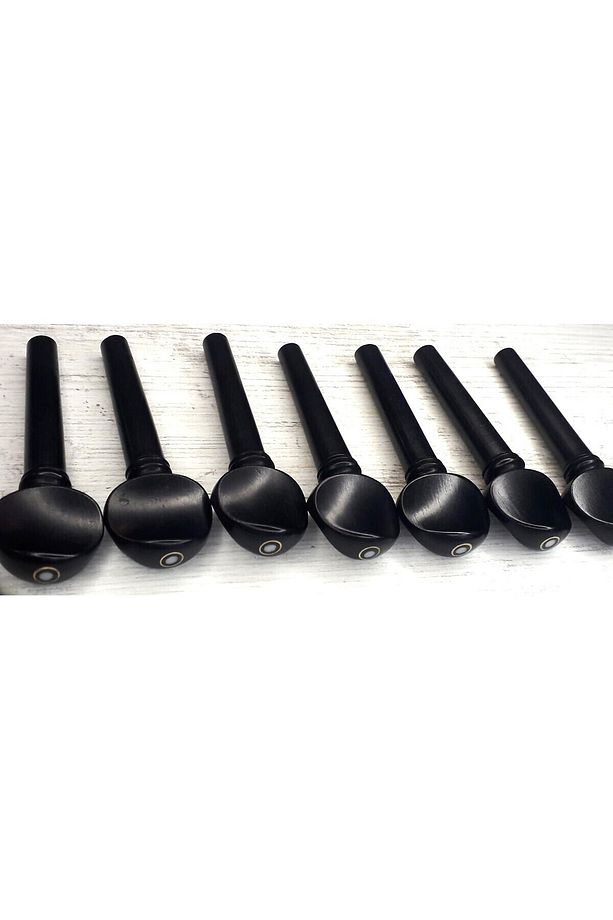 Abanoz Burgu Takım Sedef Noktalı ( 7 Adet ) ( Bağlama, Kemençe, Ud Ve Benzeri Enstrümanlar Için ) - 2