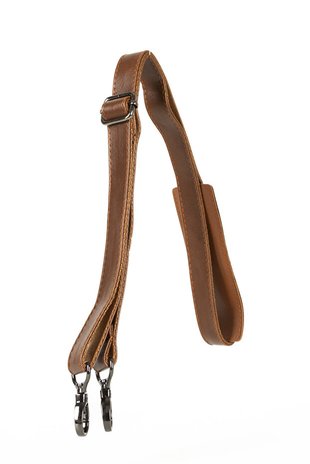 Adjustable Leather Bag Long Strap - 1