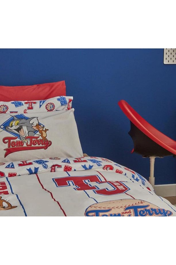 Tom Jerry Time To School Tek Kişilik Nevresim Takımı - 3