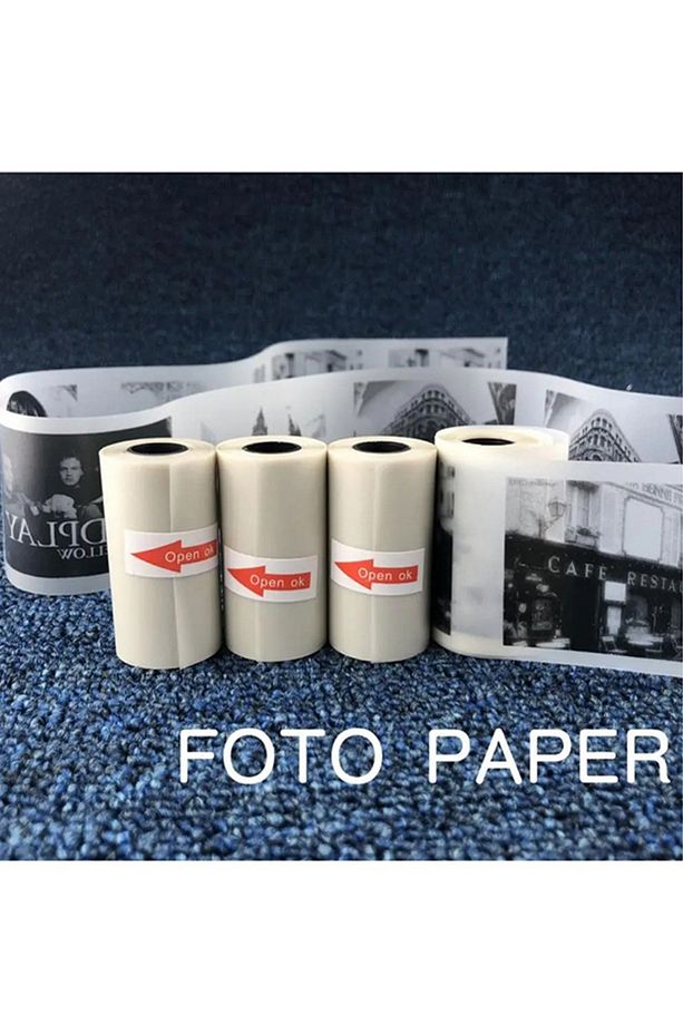 A6 Kendinden Yapışkanlı Termal Kağıt Etiket Rulo Şeffaf - 4