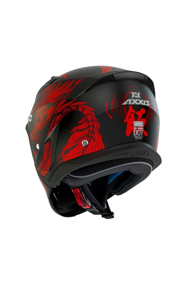 Hunter B5 Matt Red Çift Vizörlü Motosiklet Kaskı Çıkarılabilen Fonksiyonel Çene - 4