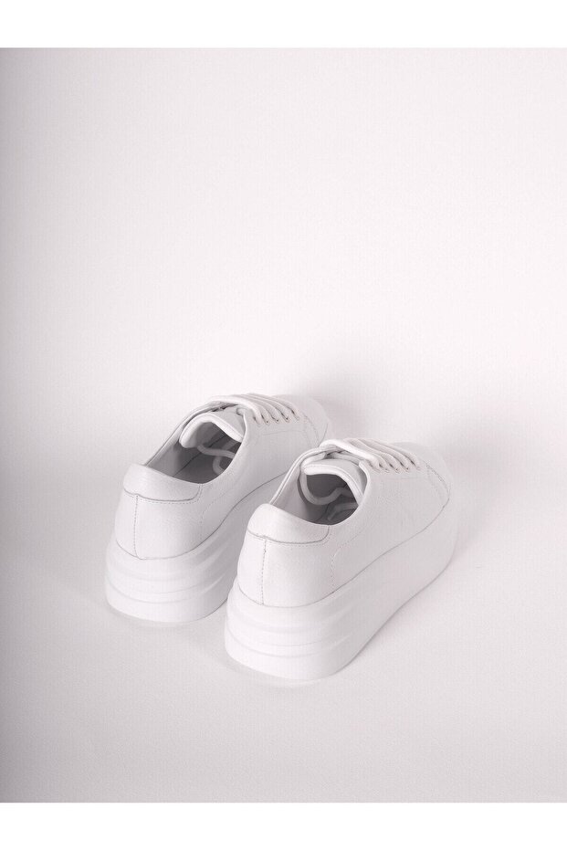 Kadın Beyaz Sneaker - 8