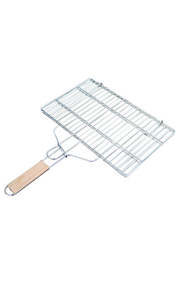 Krom Kaplamalı Barbekü Balık Düz Izgara - 1