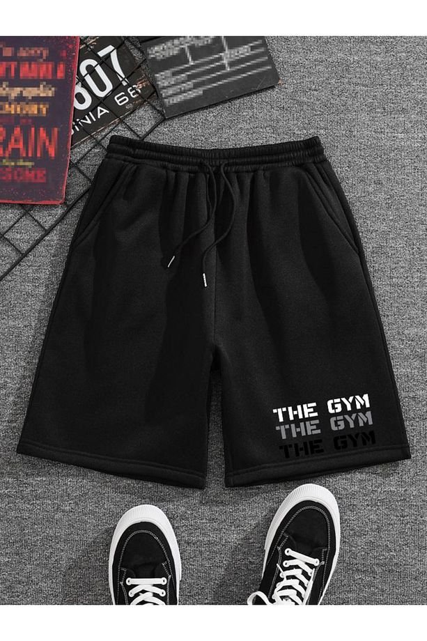 THE GYM Cepli Lastikli Bel Spor Şort - 1