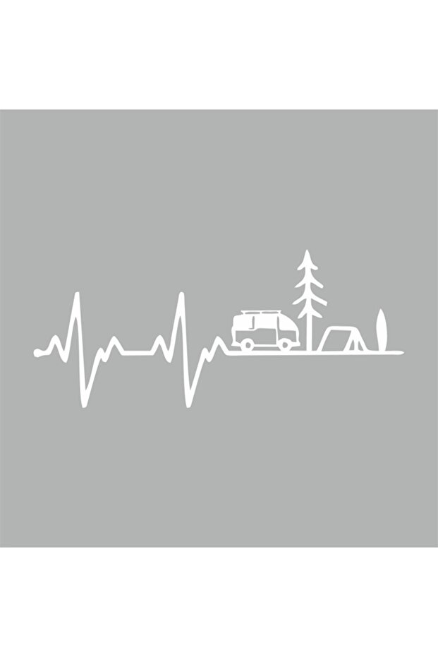 Rhythm Caravan Sticker 20x10 Cm Gray