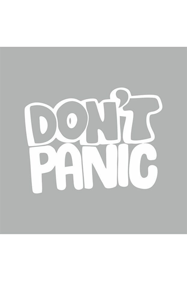 Dont Panic Car Sticker Car Sticker 18x13 Cm White