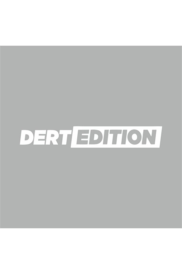 ملصق زجاجي للسيارة من Dert Edition مقاس 25x3 سم باللون الرمادي
