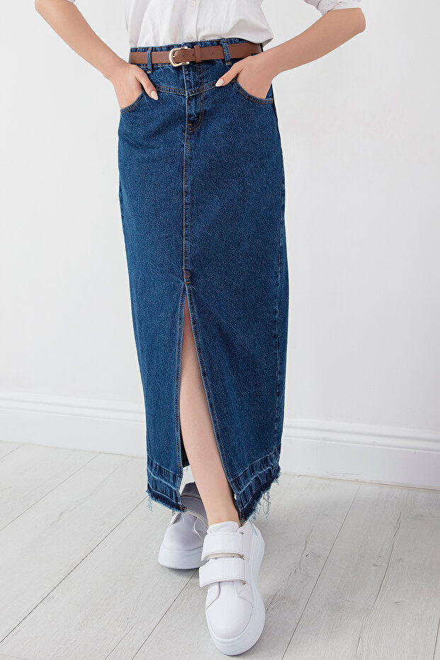 Eteği Sökük Çan Etek STK3074 - 3