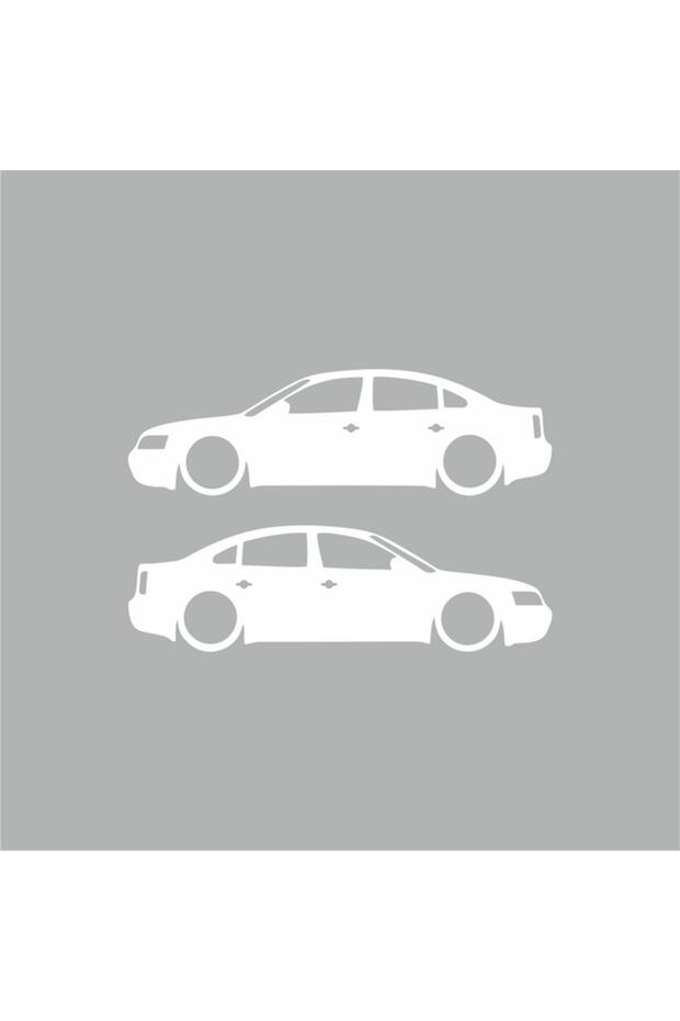Printed Passat Sticker 16x5 Cm White