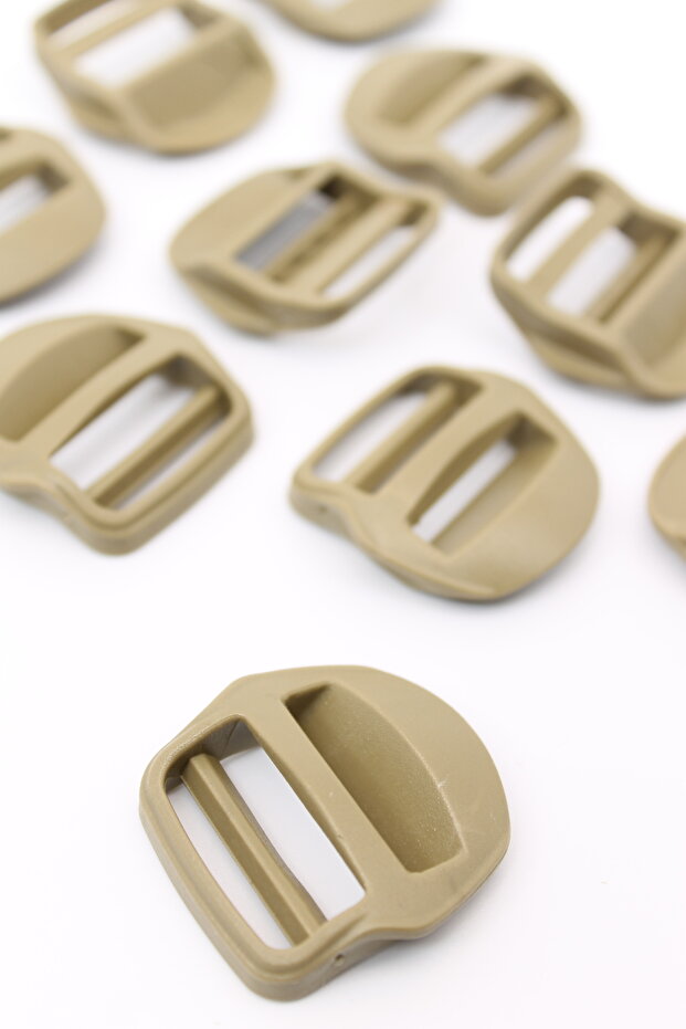 2.5 Cm Beige Desert Color Hump Buckle 10 Pieces