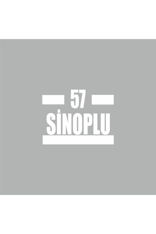57 Sino Car Sticker 16x9 Cm White