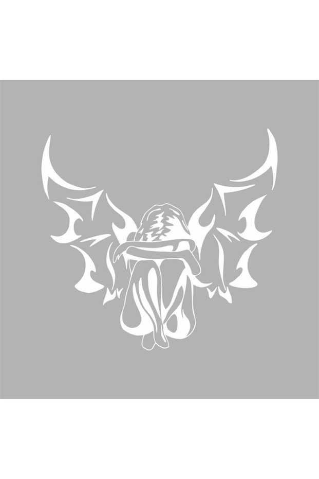 Angel Car Sticker 25x24 Cm Gray