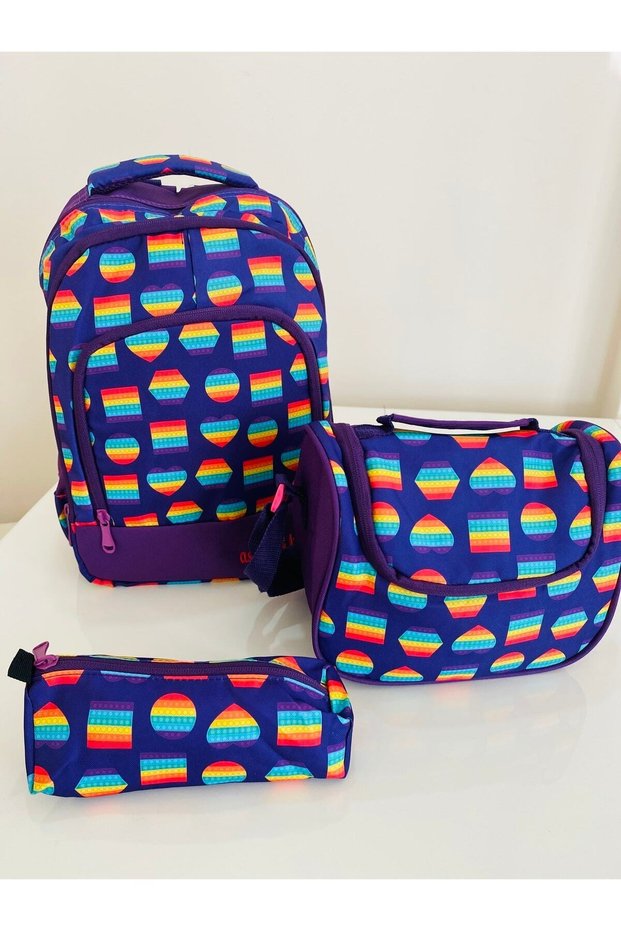 Girl's Primary School Bag, Lunch Bag and Pen Holder