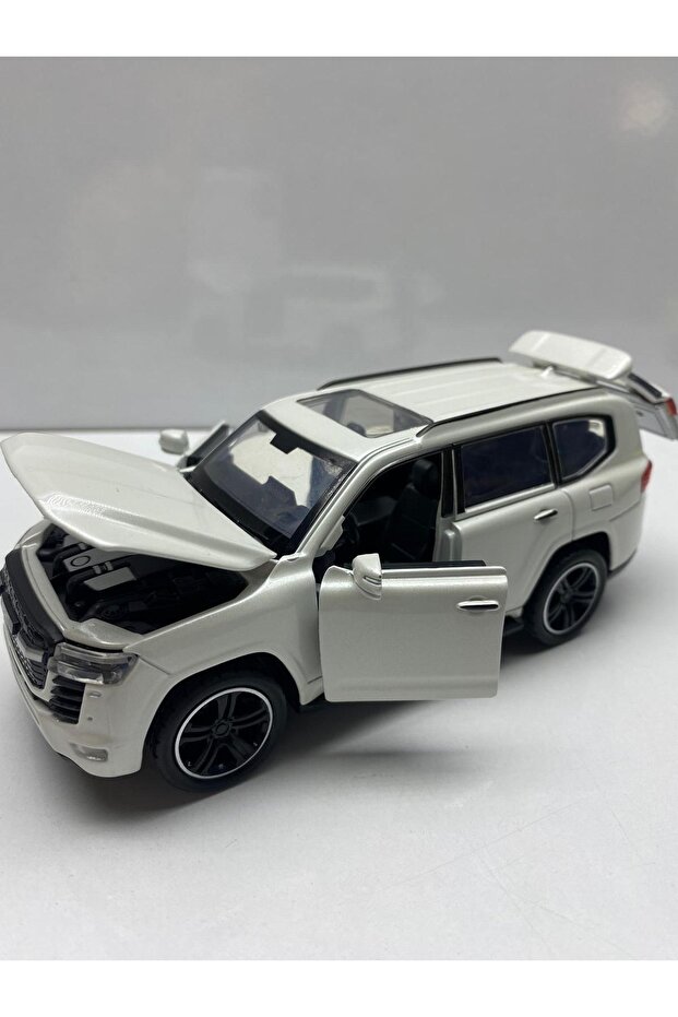 Diecast, Jip Metal Model Vehicle Toy Car Toyota Jeep Land Cruiser Pull Drop 15 cm