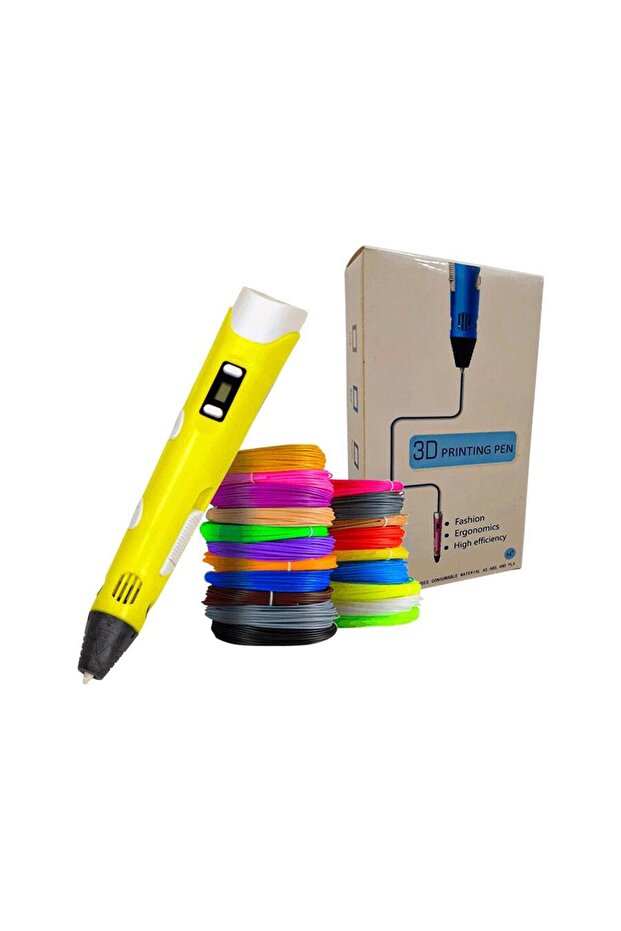 3D Kalem Baskı Seti - Sarı - 2