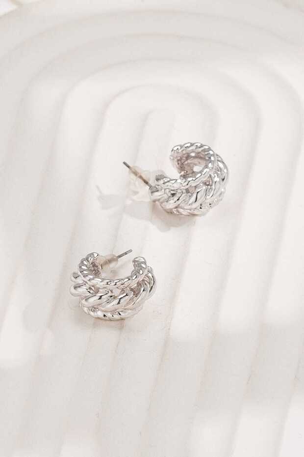 أقراط هوب منقوشة - 3