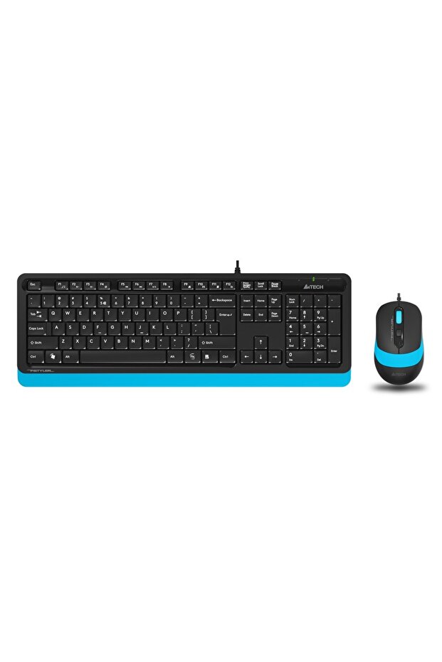 F1010 Q USB MAVİ TR MM KLAVYE+OPTİK MOUSE - 3