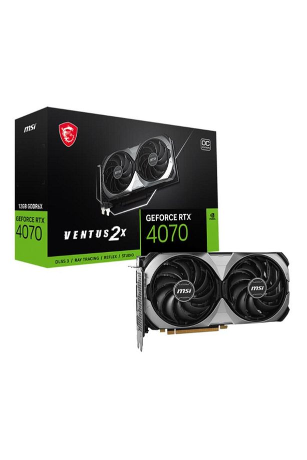 GEFORCE RTX4070 VENTUS 2X E 12G OC 12GB GDDR6X 192BIT 1XHDMI 3XDP EKRAN KARTI - 1
