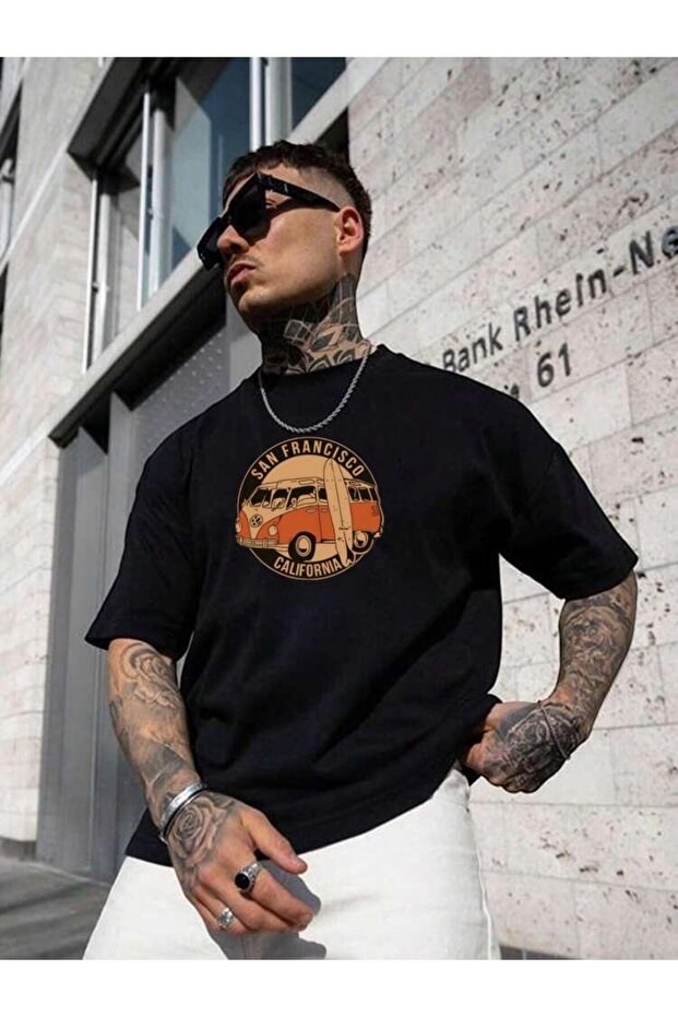 SAN FRANCISCO PRINTED OVERSIZE UNISEX TEE