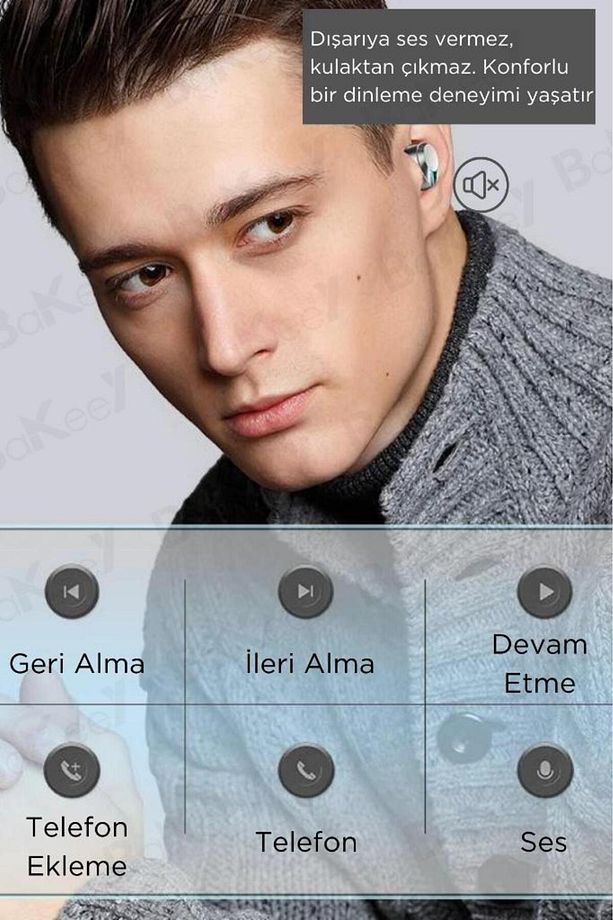 M99 Plus Bluetooth Kulaklık Kulakiçi Kablosuz Oyuncu Kulaklıkları Işıklı Android-İphone Uyumlu Siyah - 4