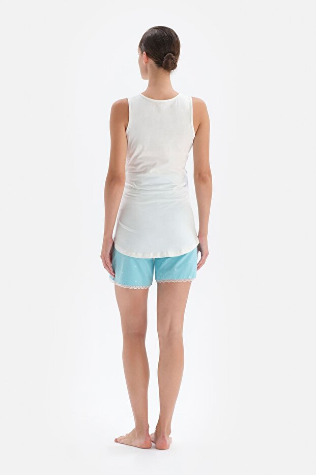 White Cotton Maternity Undershirt - 2