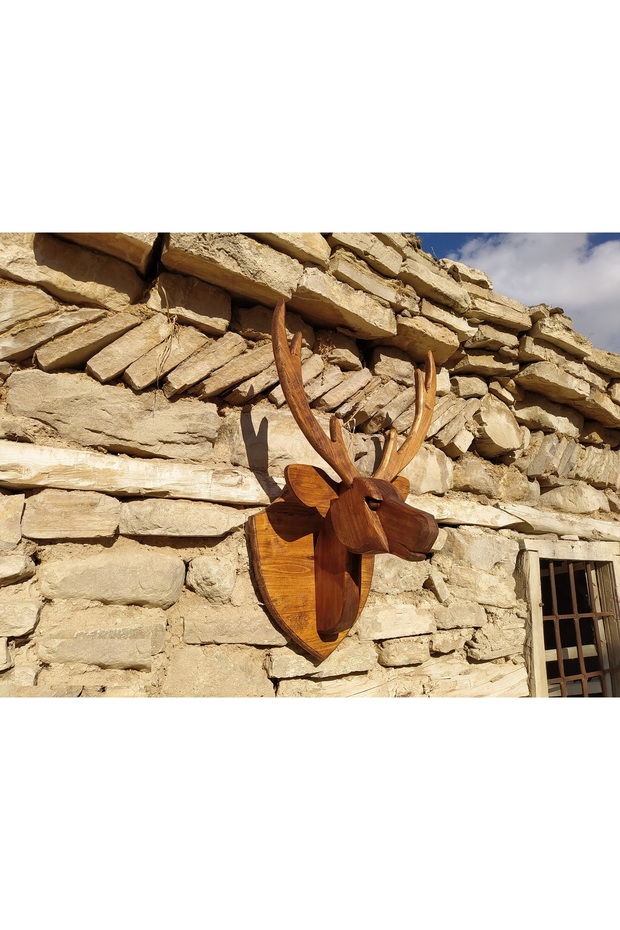 AHŞAP GEYİK KAFASI - 8