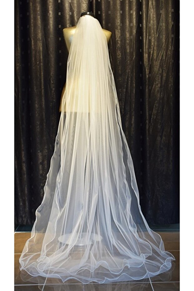 Two-Layer Long Wedding Dress Veil and Wedding Veil with Comb 230 Cm 1st Quality Silk Dream Tulle