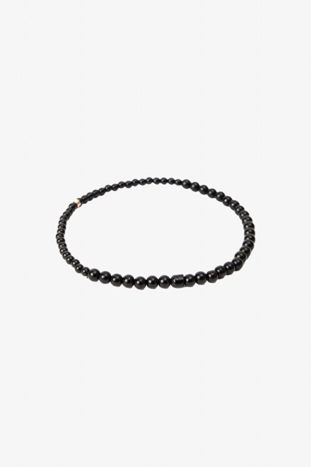 Men's Black Natural Stone Bracelet