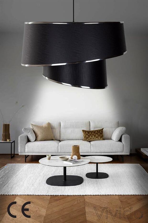 Siyah Orion Avize - 2