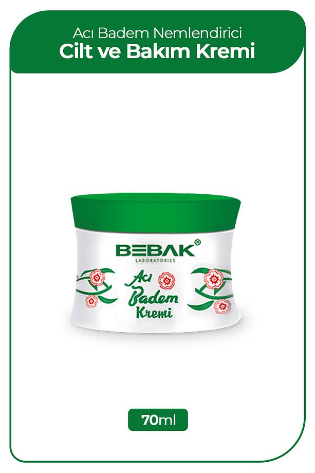 Acı Badem Kremi Kavanoz 70 ml 8690841010034 - 1