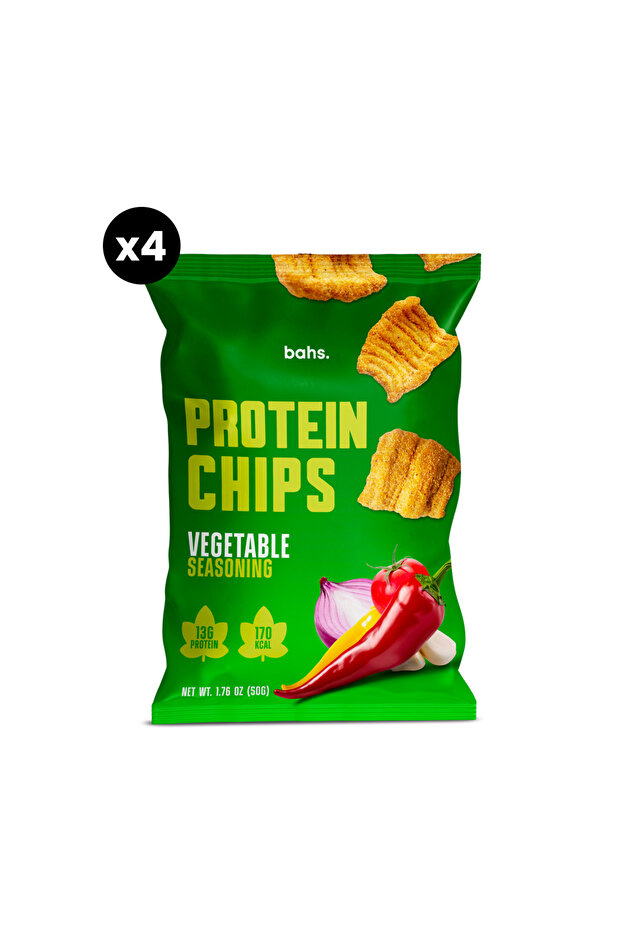 X4 Adet - Protein Chips - Vegetable Seasoning - 1