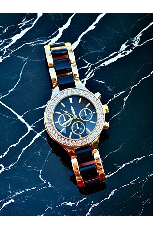 Taşlı Analog Saat - 1