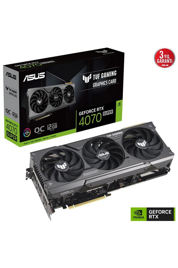 TUF Gaming GeForce RTX 4070 Super 12GB GDDR6X OC Edition 192 Bit DLSS 3 Ekran Kartı - 1